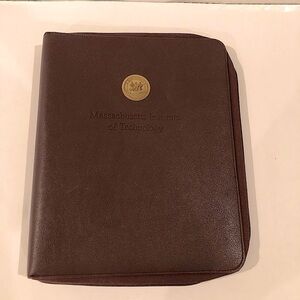❤️MIT Massuchusetts Institute of Technology Zippered Binder Padfolio
